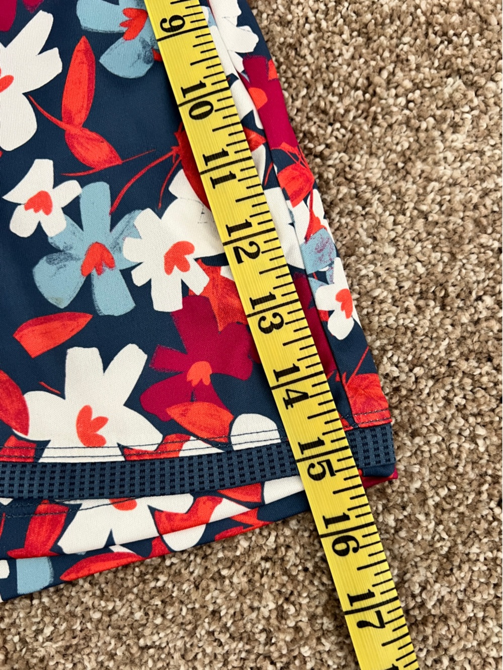 Floral Navy A-Line Women's Skort - Picture 7 of 7